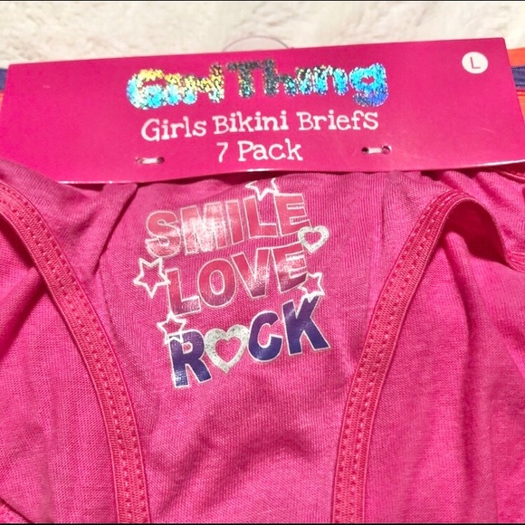 🆕7 Pack Girl’s Youth Bikini Briefs Size L - Picture 6 of 6